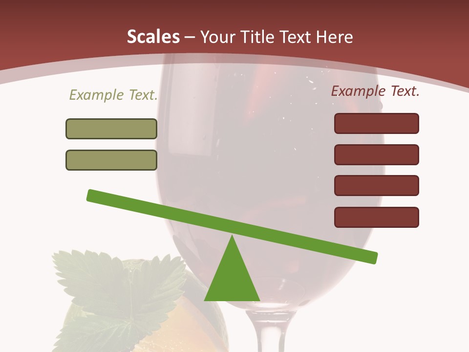 Fresh Wine Isolated PowerPoint Template