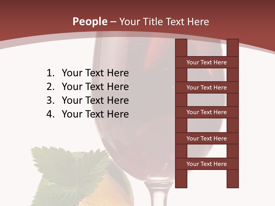 Fresh Wine Isolated PowerPoint Template