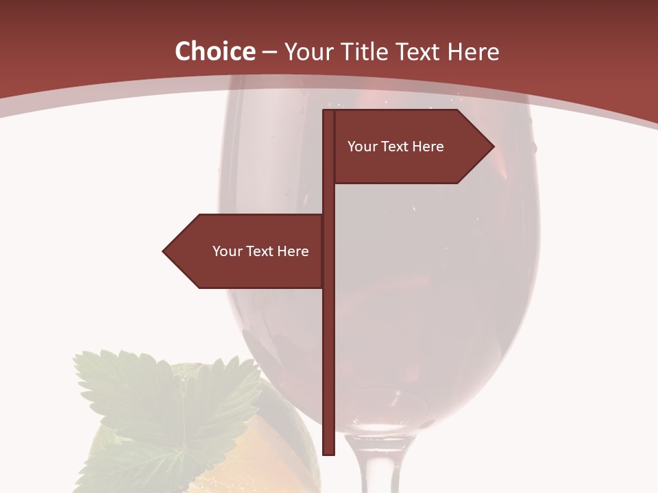 Fresh Wine Isolated PowerPoint Template