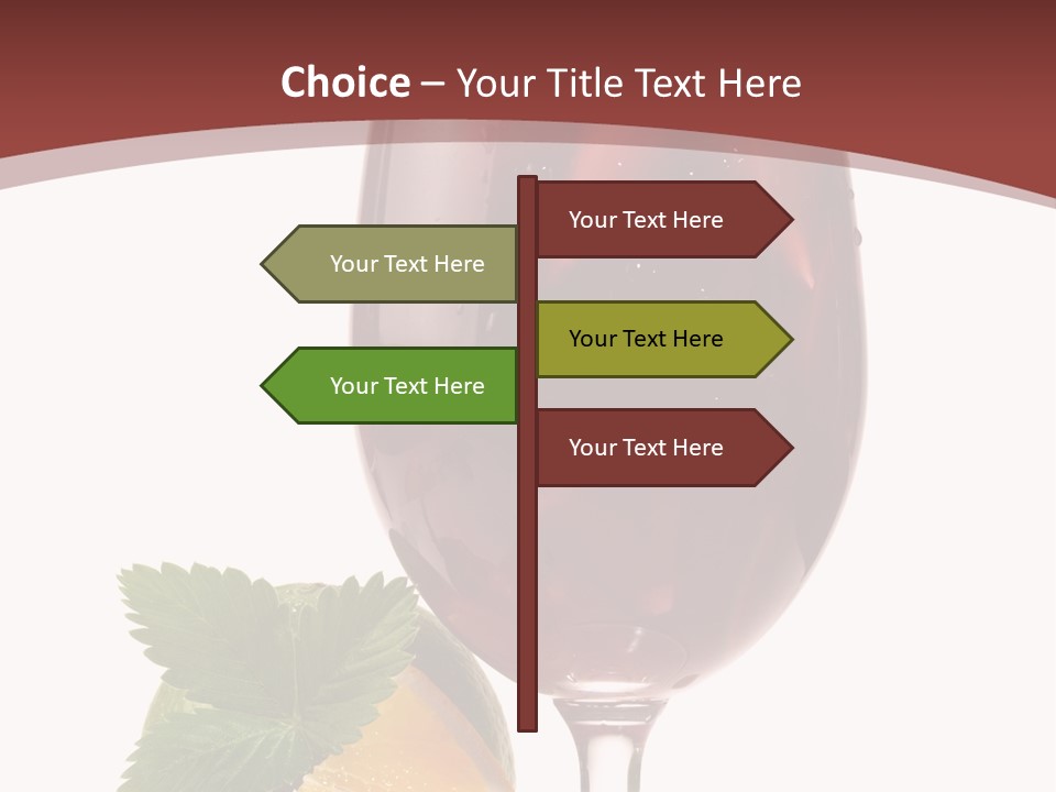 Fresh Wine Isolated PowerPoint Template