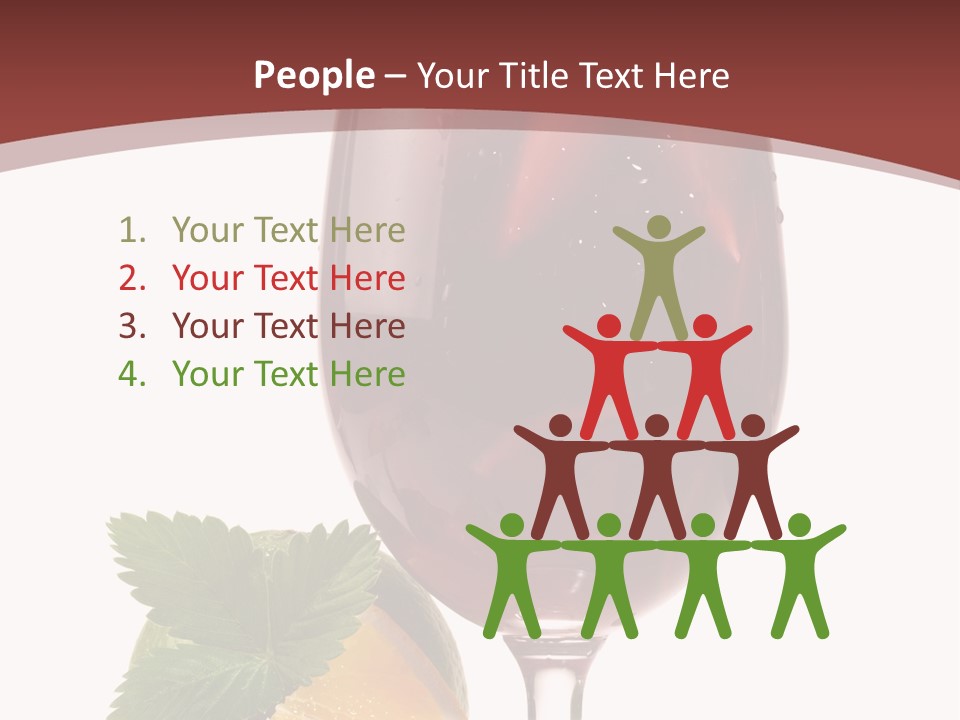 Fresh Wine Isolated PowerPoint Template
