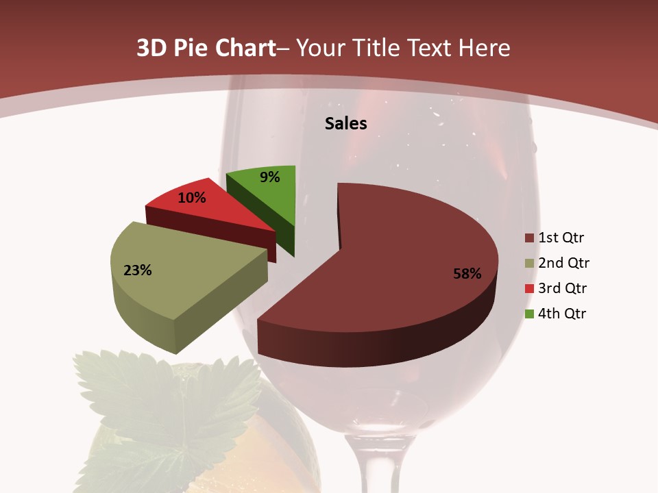 Fresh Wine Isolated PowerPoint Template