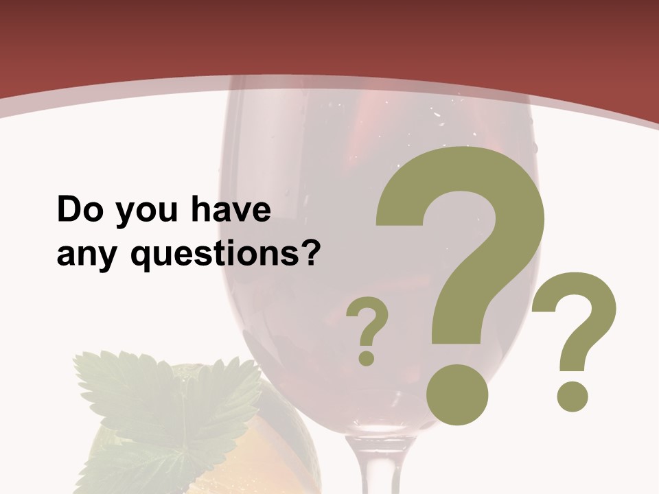 Fresh Wine Isolated PowerPoint Template