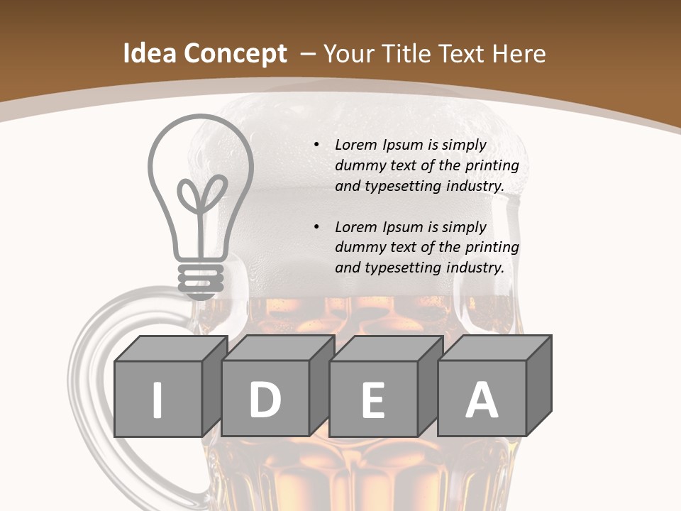 Bright Full Brewed PowerPoint Template