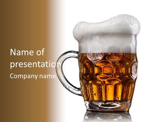 Drop Brewed Shape PowerPoint Template