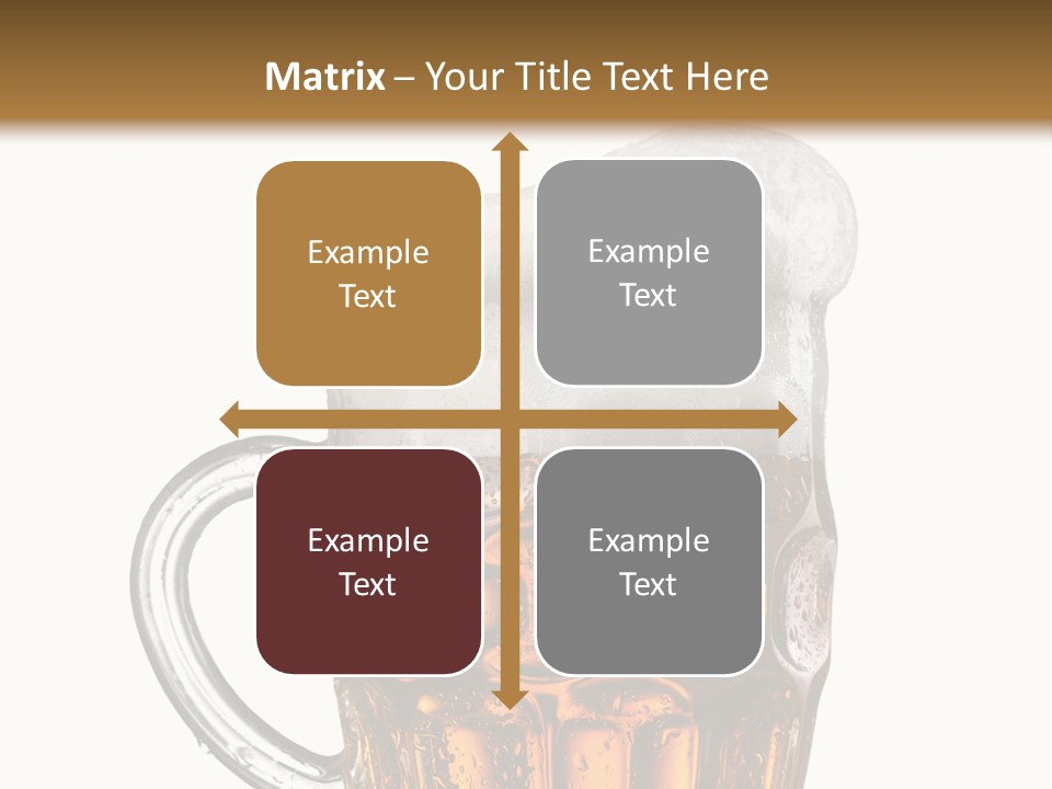 Drop Brewed Shape PowerPoint Template