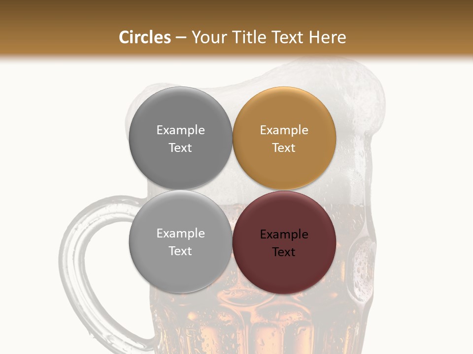 Drop Brewed Shape PowerPoint Template