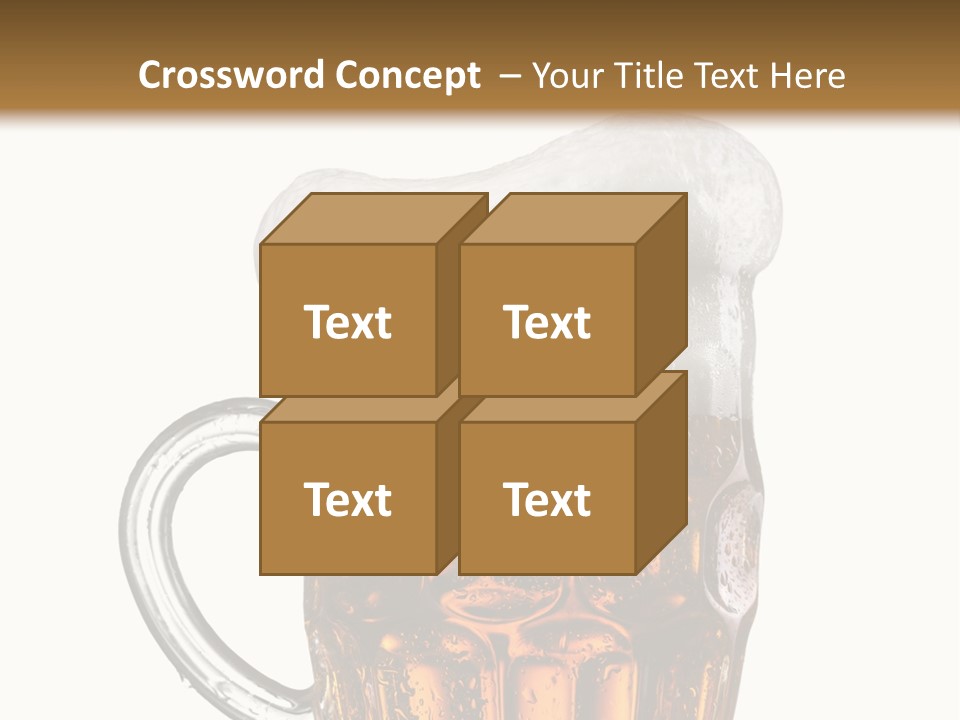 Drop Brewed Shape PowerPoint Template
