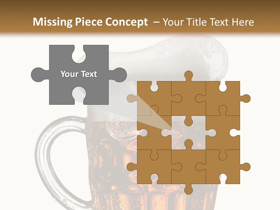 Drop Brewed Shape PowerPoint Template