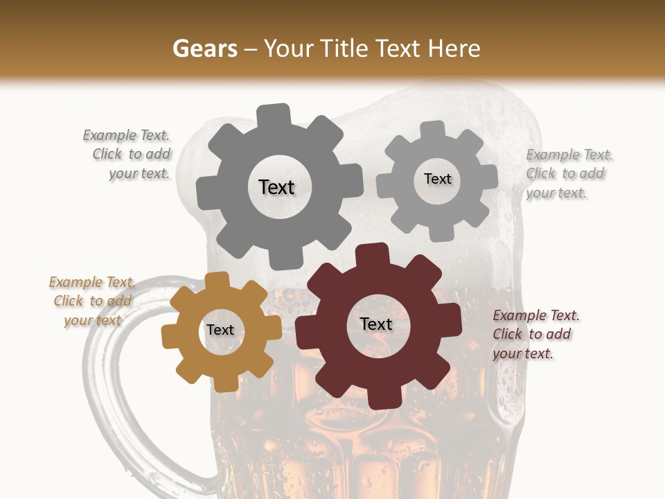 Drop Brewed Shape PowerPoint Template