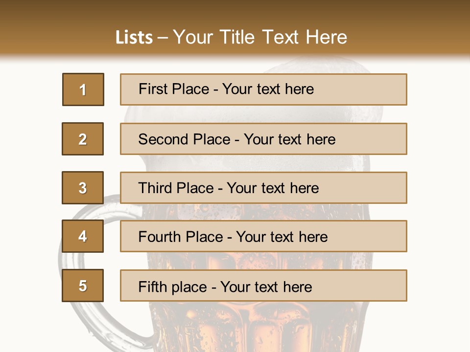 Drop Brewed Shape PowerPoint Template