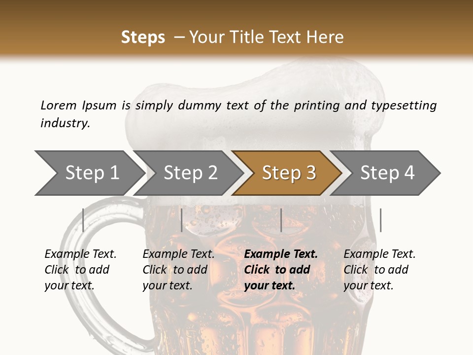 Drop Brewed Shape PowerPoint Template