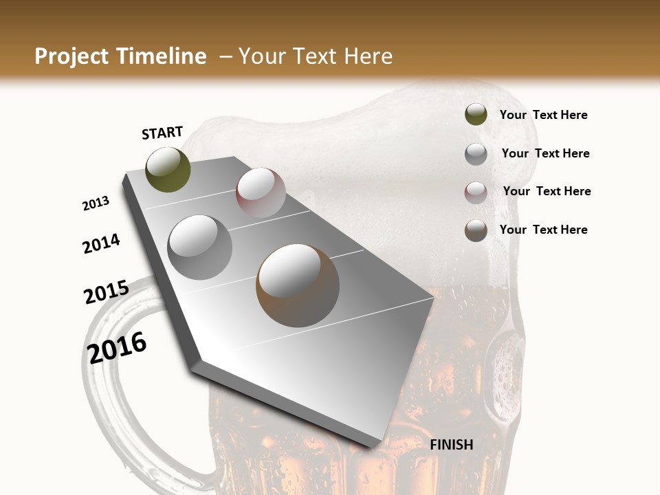 Drop Brewed Shape PowerPoint Template