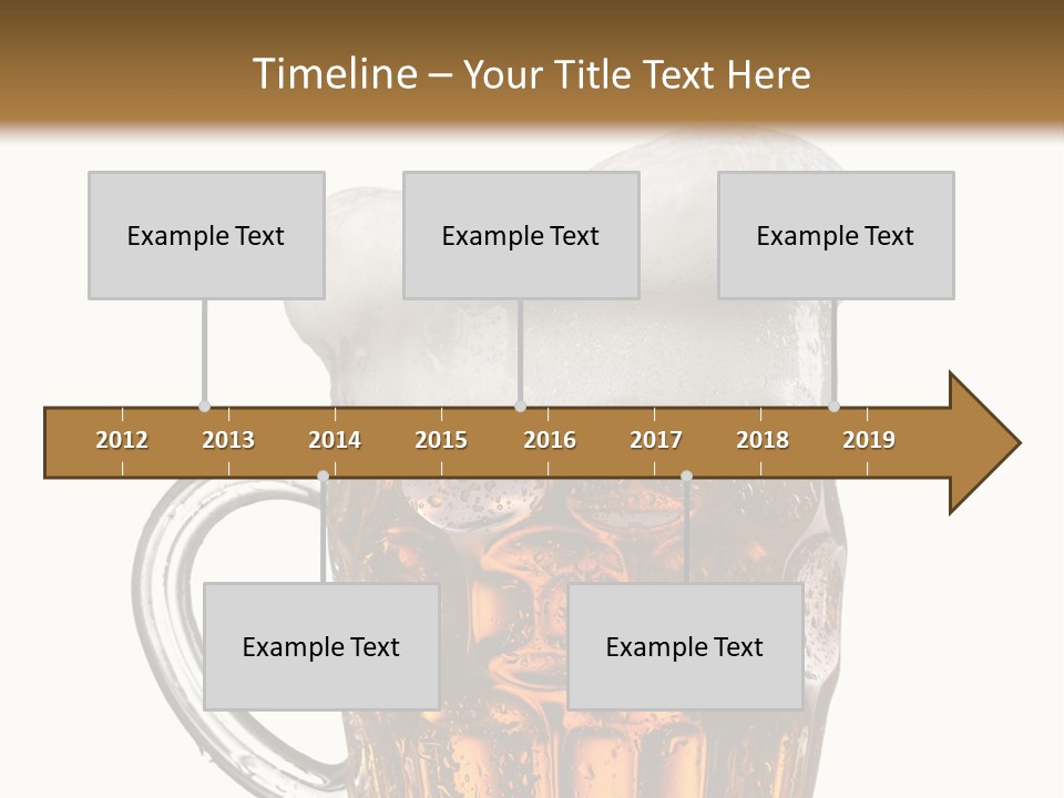 Drop Brewed Shape PowerPoint Template