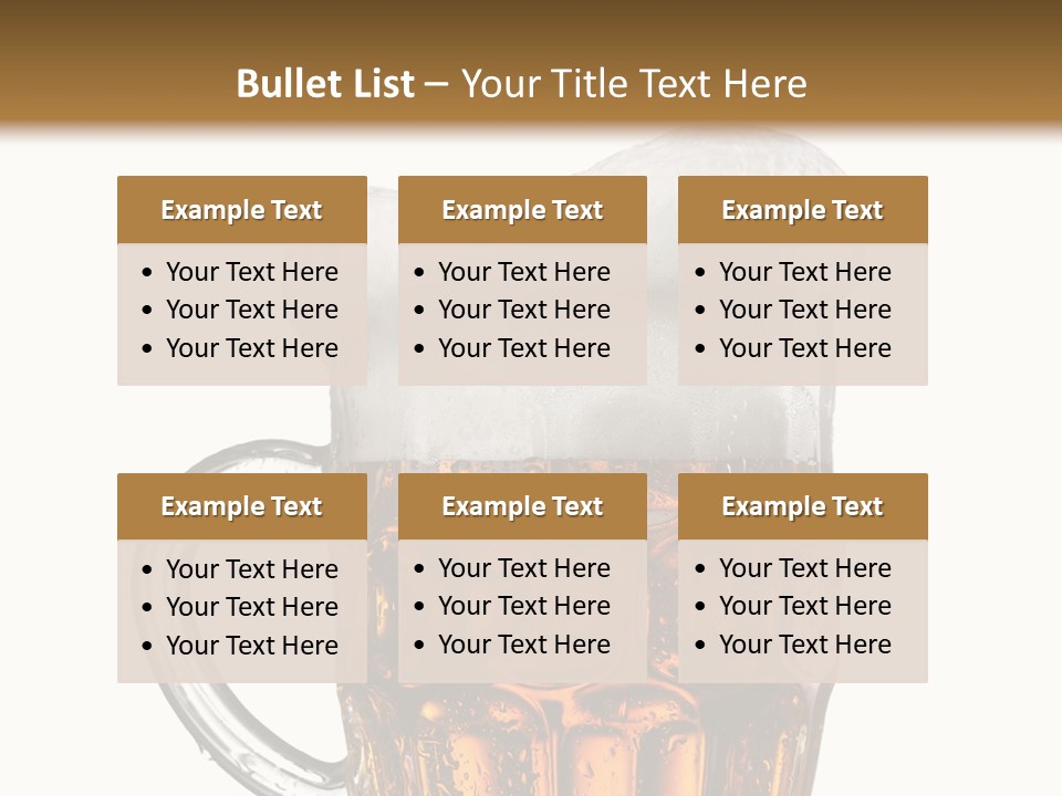 Drop Brewed Shape PowerPoint Template