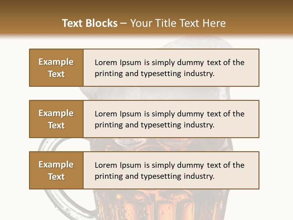 Drop Brewed Shape PowerPoint Template