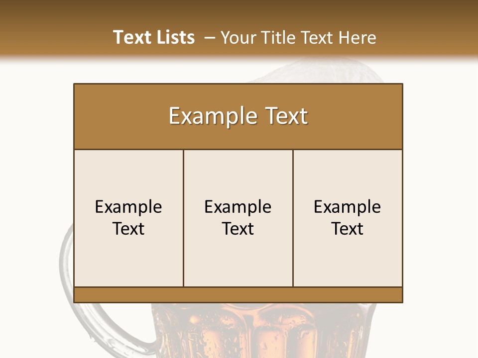 Drop Brewed Shape PowerPoint Template