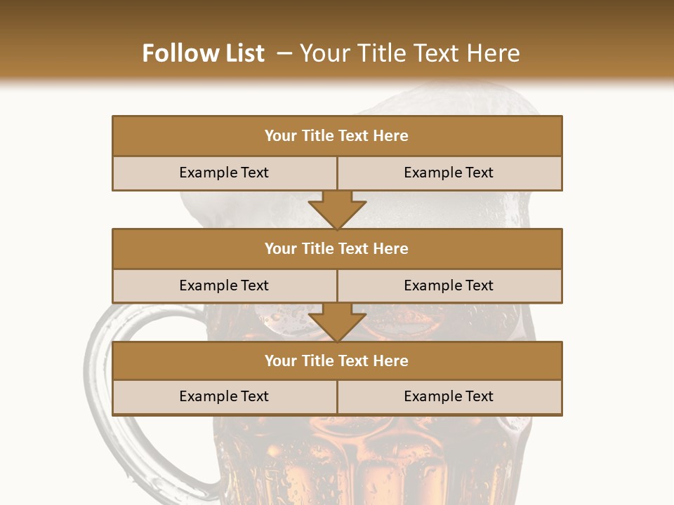 Drop Brewed Shape PowerPoint Template