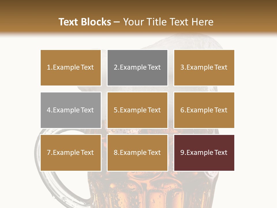 Drop Brewed Shape PowerPoint Template