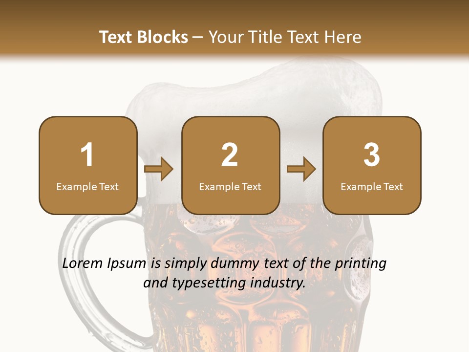 Drop Brewed Shape PowerPoint Template