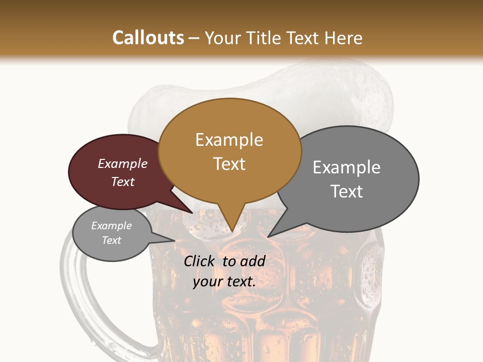 Drop Brewed Shape PowerPoint Template
