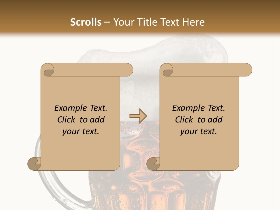 Drop Brewed Shape PowerPoint Template
