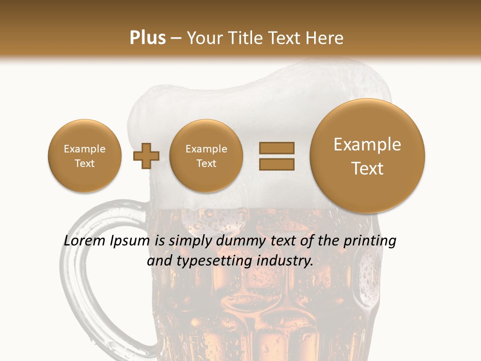 Drop Brewed Shape PowerPoint Template