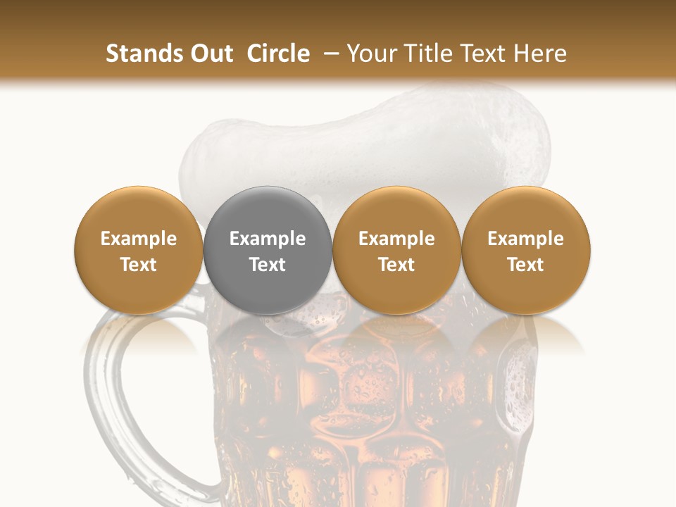 Drop Brewed Shape PowerPoint Template