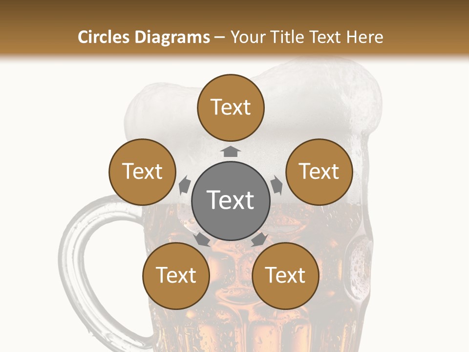 Drop Brewed Shape PowerPoint Template