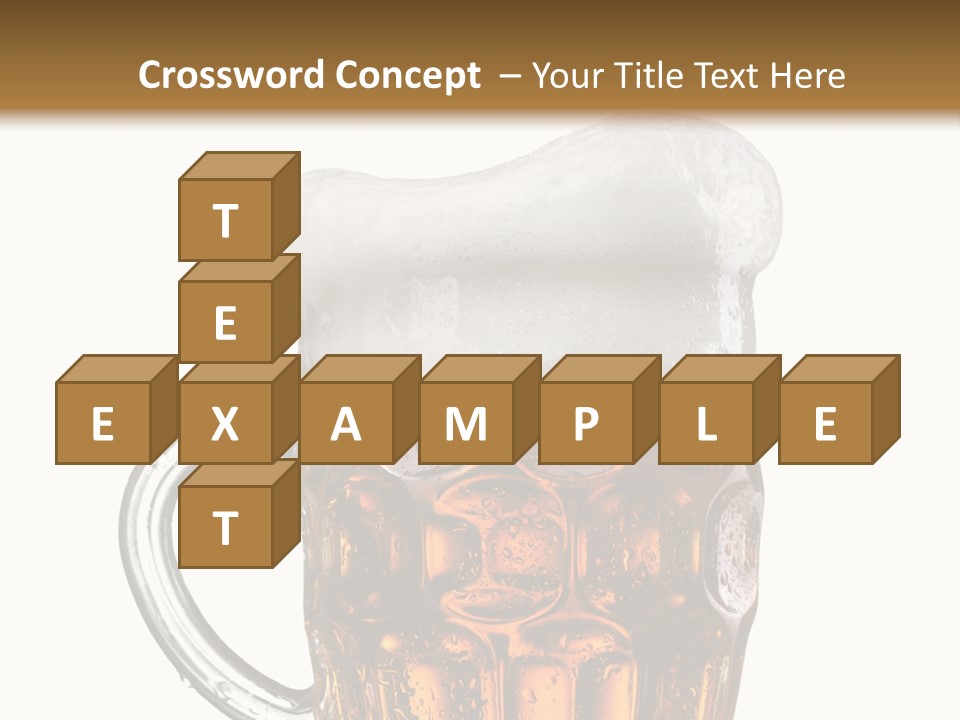 Drop Brewed Shape PowerPoint Template