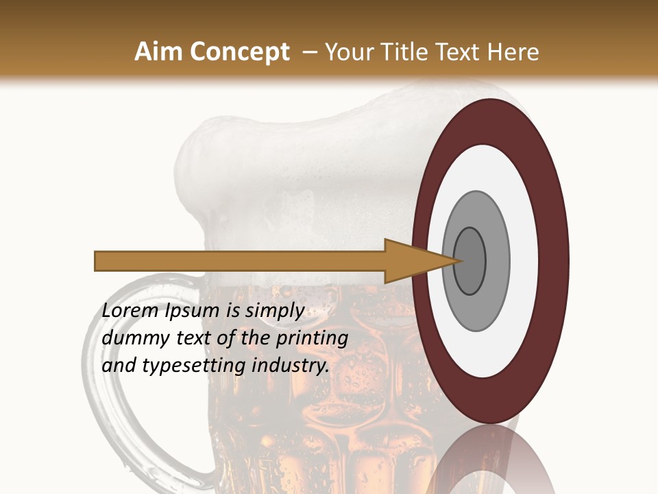 Drop Brewed Shape PowerPoint Template