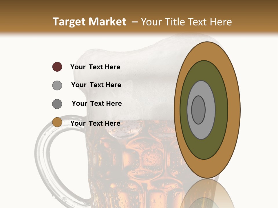 Drop Brewed Shape PowerPoint Template