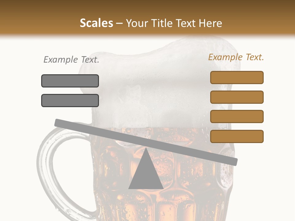 Drop Brewed Shape PowerPoint Template