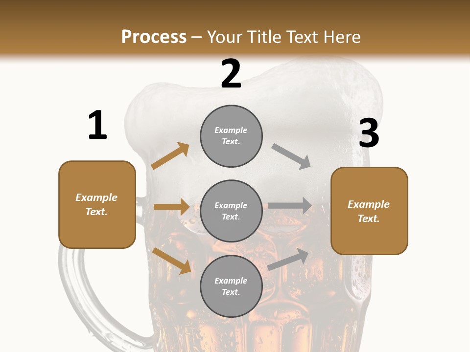 Drop Brewed Shape PowerPoint Template