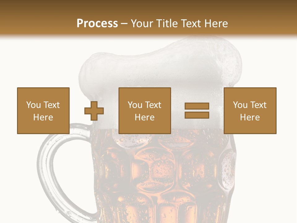 Drop Brewed Shape PowerPoint Template