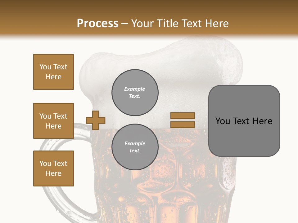 Drop Brewed Shape PowerPoint Template
