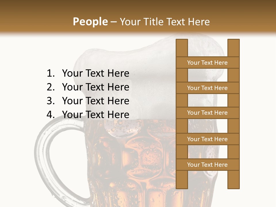 Drop Brewed Shape PowerPoint Template