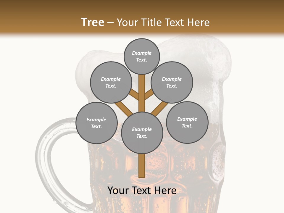 Drop Brewed Shape PowerPoint Template