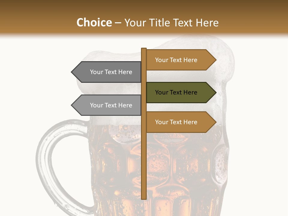 Drop Brewed Shape PowerPoint Template