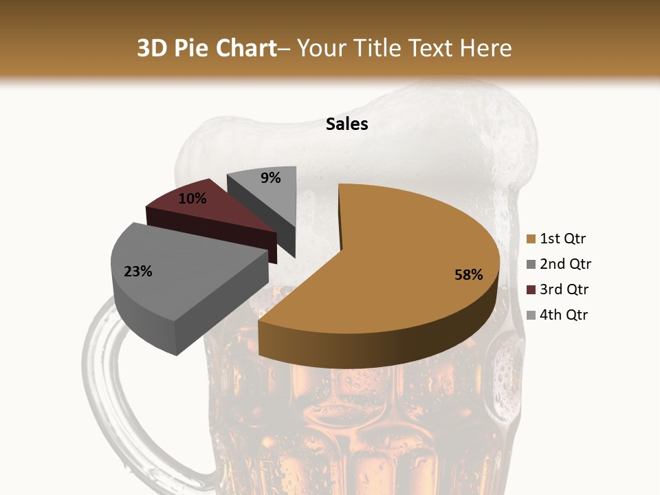 Drop Brewed Shape PowerPoint Template