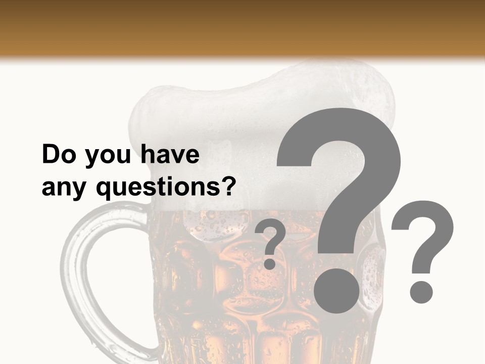 Drop Brewed Shape PowerPoint Template