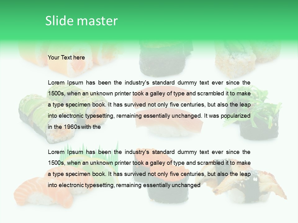 Oriental California Sauce PowerPoint Template