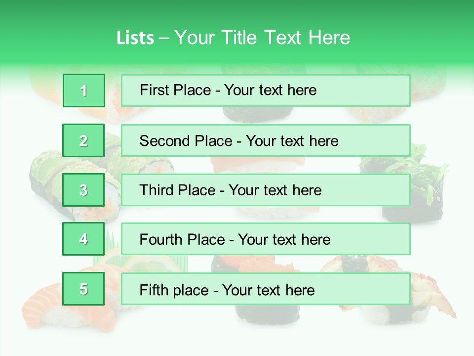 Oriental California Sauce PowerPoint Template
