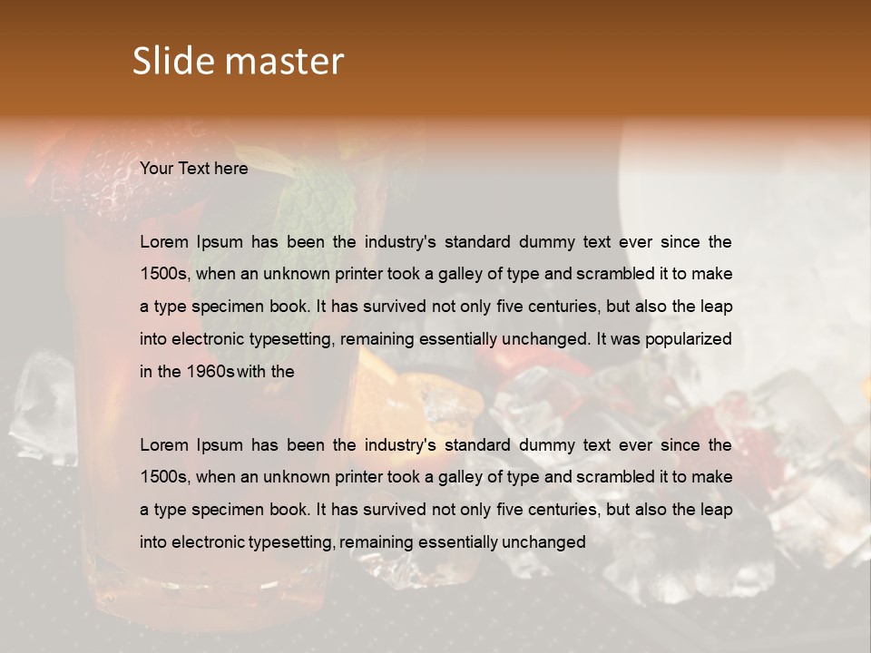 Alcohol Grog Shaker PowerPoint Template