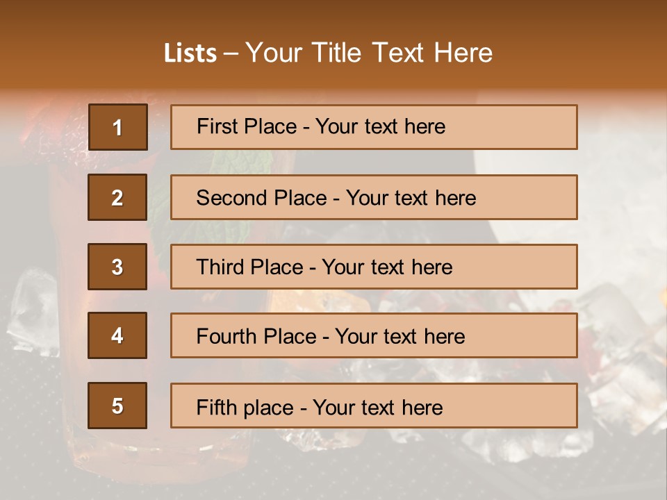 Alcohol Grog Shaker PowerPoint Template