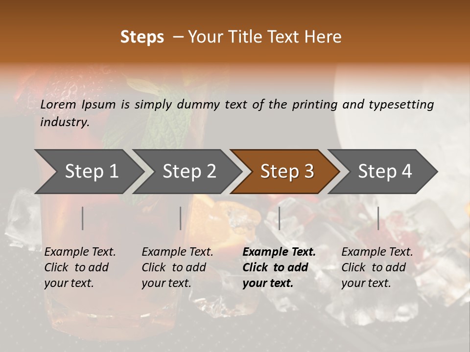 Alcohol Grog Shaker PowerPoint Template