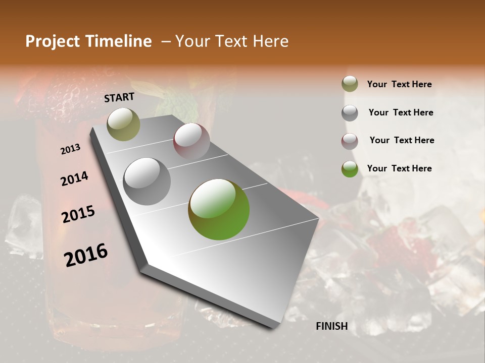 Alcohol Grog Shaker PowerPoint Template