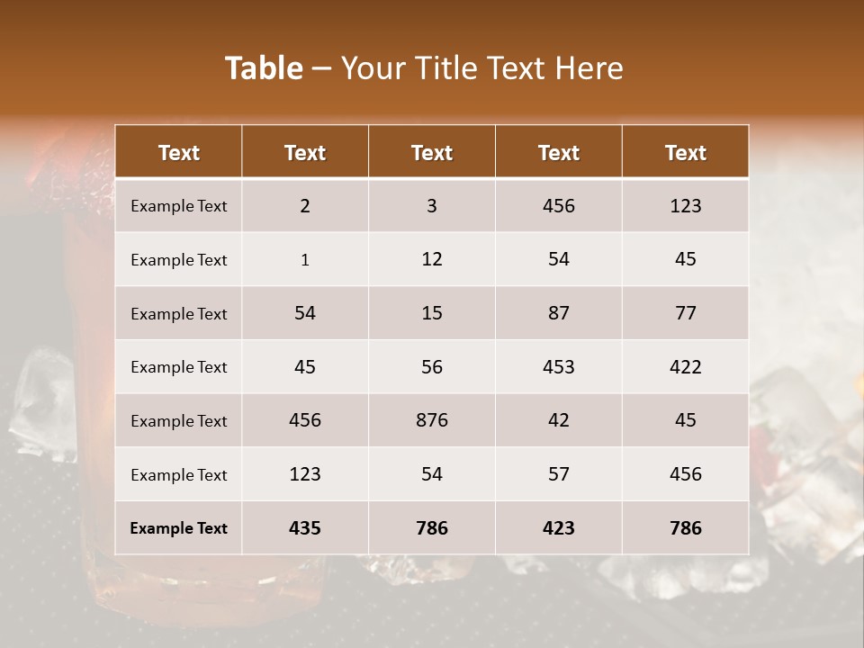 Alcohol Grog Shaker PowerPoint Template