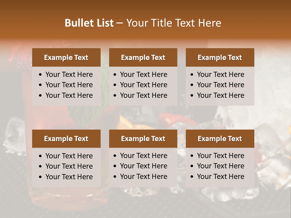 Alcohol Grog Shaker PowerPoint Template