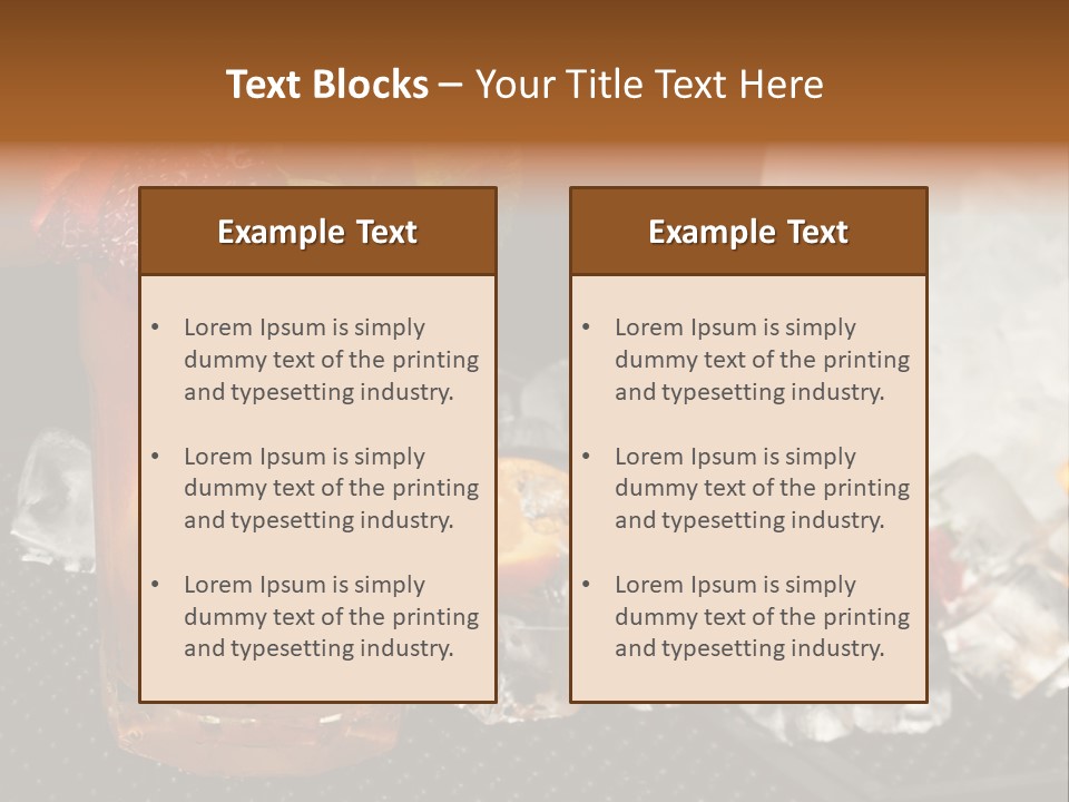 Alcohol Grog Shaker PowerPoint Template
